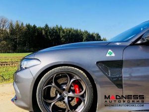  Alfa Romeo Giulia Quadrifoglio (QV) Fender Grill Frame Trim Kit - Carbon Fiber